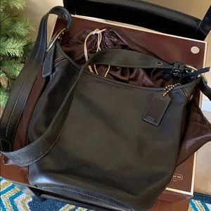 Genuine Coach Leather handbag black